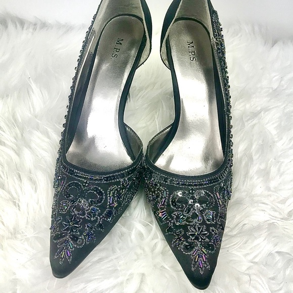 M.P.S. Fuel 57 Formal Sequins Dress Heels, Size 10 - Picture 3 of 8